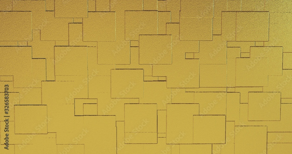 Abstract geometric rose golden backgroundfoil tiles texture seamless background 3D renderinging 3D illustration