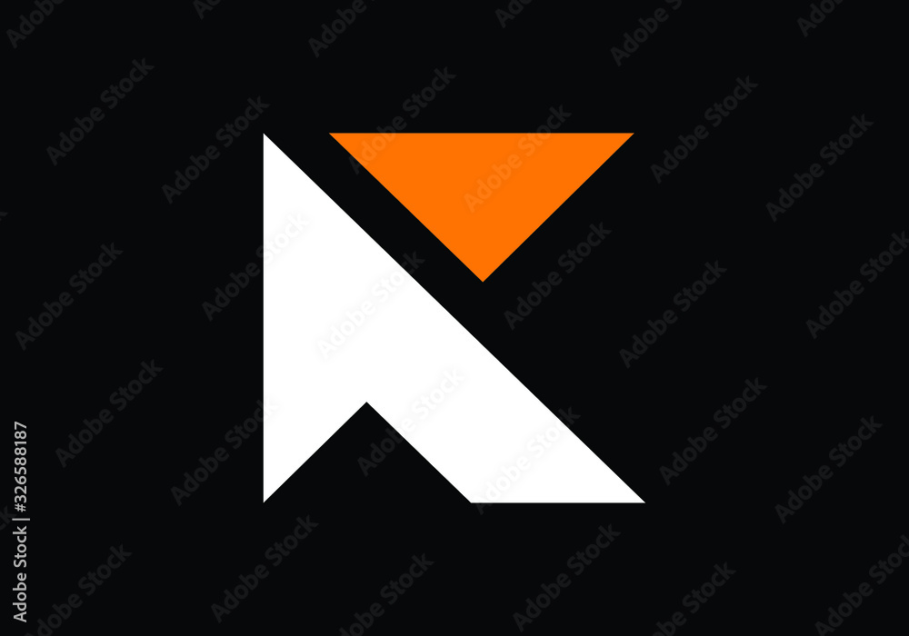 Minimalist K letter logo design, Creative Modern Letters Vector Icon Logo Illustration. Minimalist K letter logo design, Creative Modern Letters Vector Icon Logo Illustration.