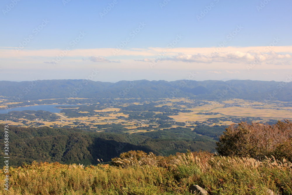 Fototapeta premium 佐渡白雲台からの遠景