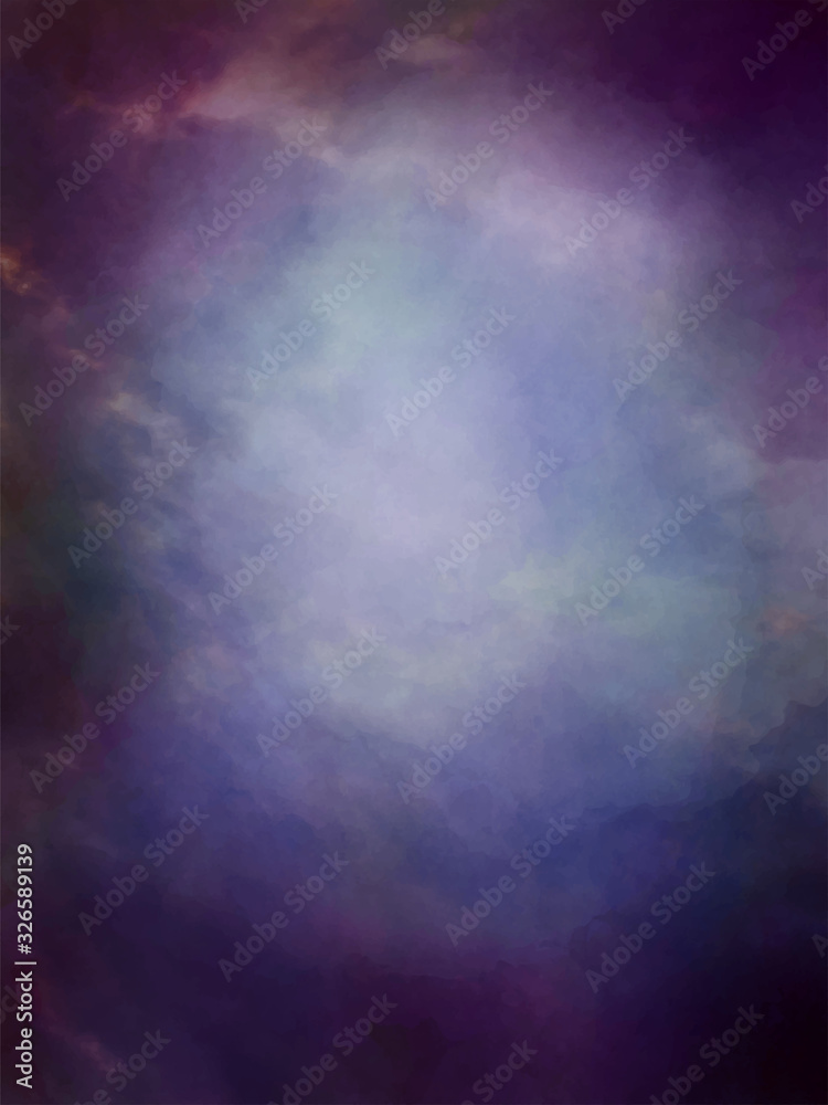 Purple watercolor background for a photo studio. Portrait backdrop light to  the center. Stock Vector | Adobe Stock