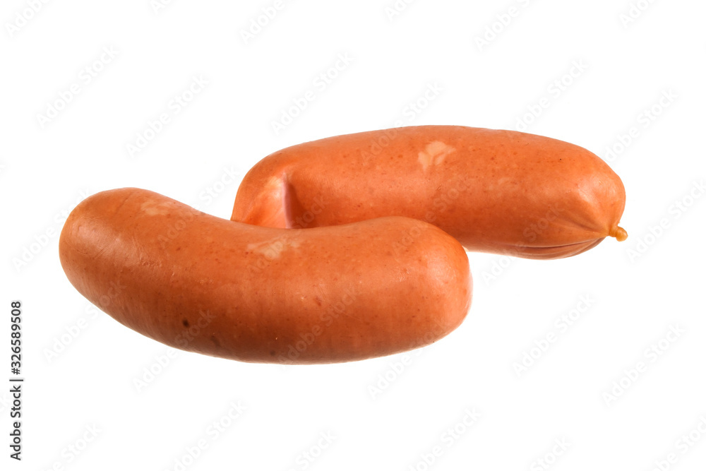 sausage isolated on white background sausage isolated on white background