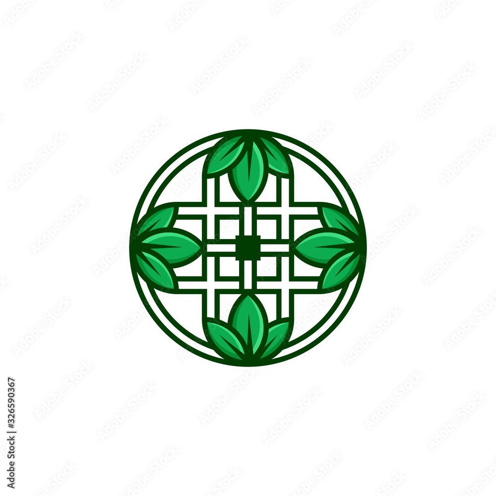 Beauty flower abstract icon symbol vector illustration Beauty flower abstract icon symbol vector illustration