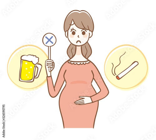 Be careful with alcohol and tobacco during pregnancy