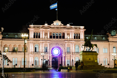 Square of may at night of Buenos Aires, Argentine. PLAZA DE MAYO DE NOCHE BUENOS AIRES,ARGENTINA photo