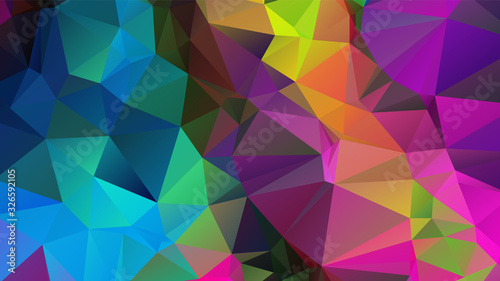 Abstract Color Polygon Background Design  Abstract Geometric Origami Style With Gradient