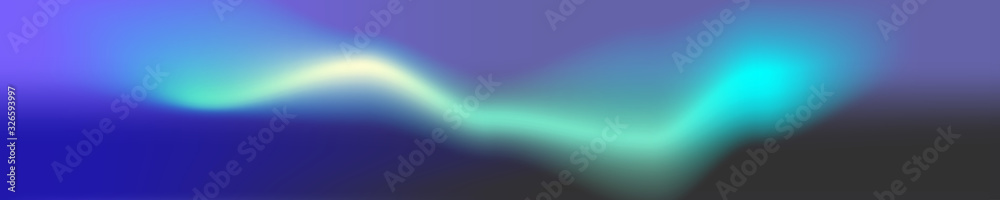 Fototapeta premium Panorama. Modern abstract background with color vibrant gradient shapes. Trendy design template for banners, flyers, covers, presentations, identity, landing pages, websites. Vector illustration. 