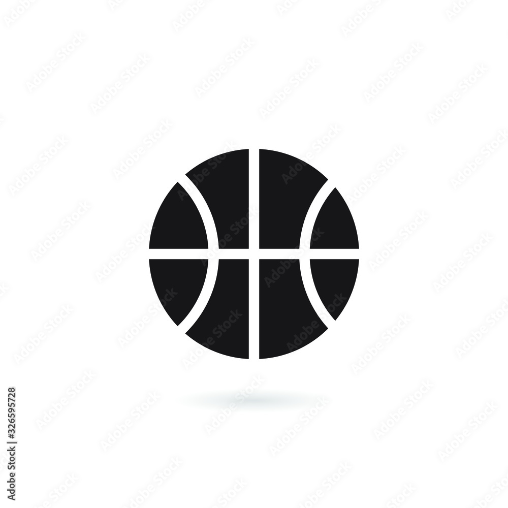 Basketball icon in flat style. vector illustration Basketball icon in flat style. vector illustration