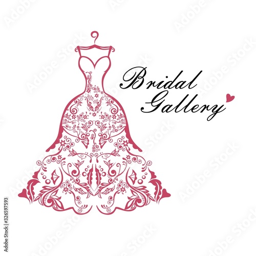 Dress Boutique Bridal Logo Ideas Template Illustration Vector Design