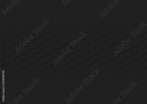 Black Hexagonal Texture - G...
