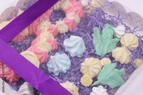 Wallpaper Mural meringues on the white background Torontodigital.ca