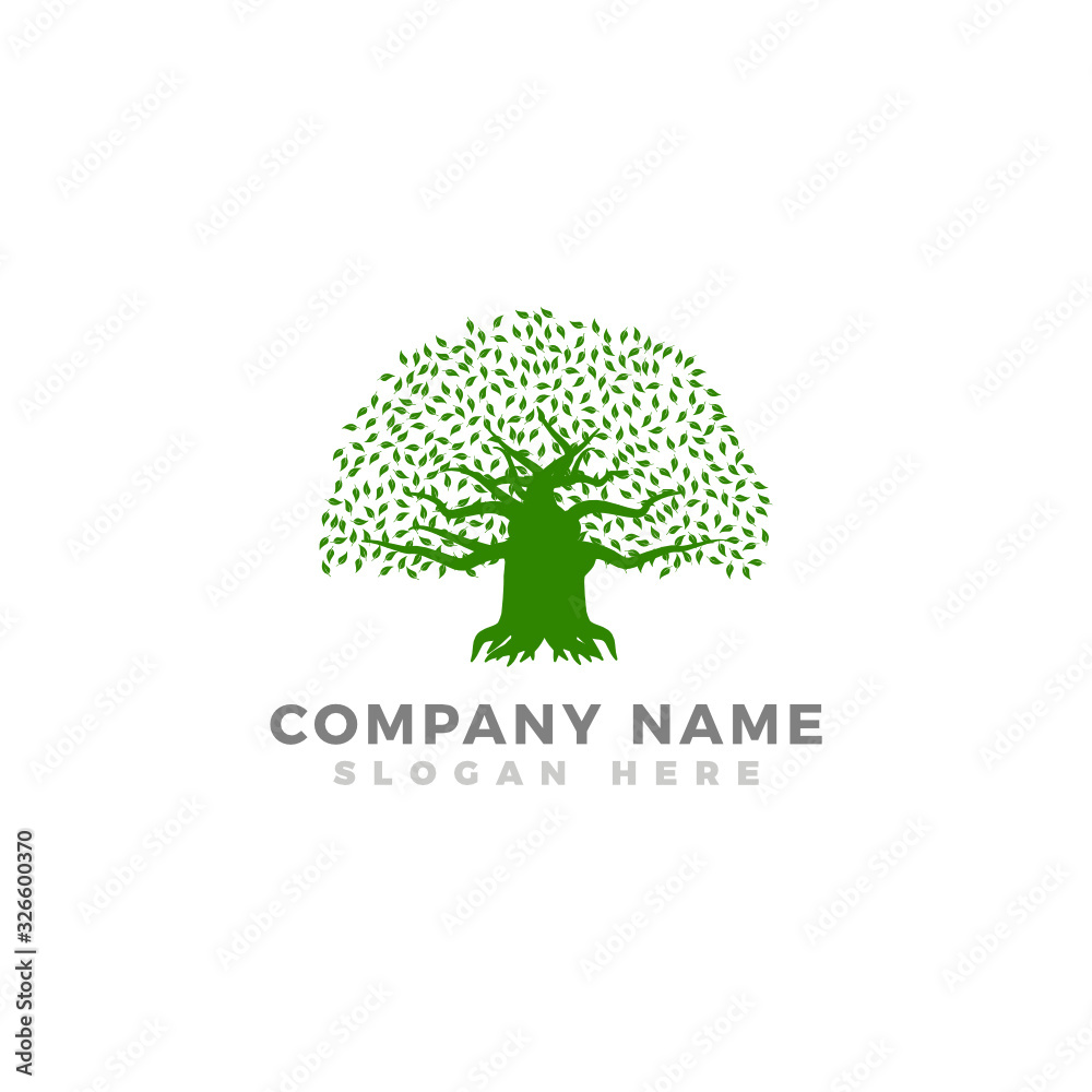 Modern vector Tree logo template