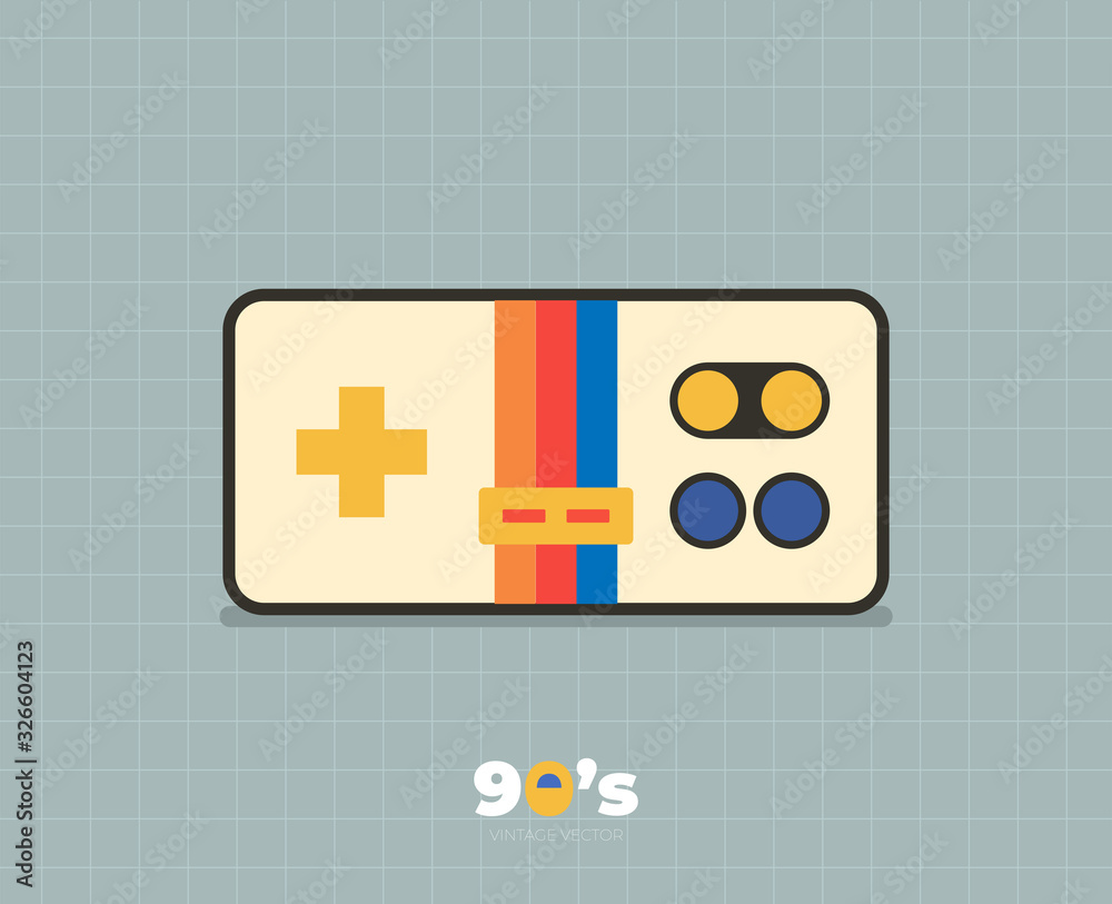 Fototapeta premium 90s decade icon vector illustration design