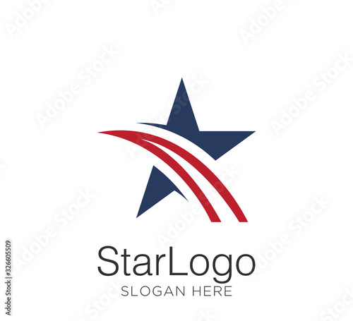 Star logo vector design template