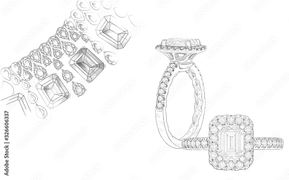 Vector Illustration Realistic Diamond Necklace Stock Vector (Royalty Free)  1444991393 | Shutterstock