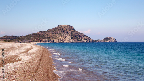 Afandou beach,  Mediterranean Sea, Rhodes, Greece