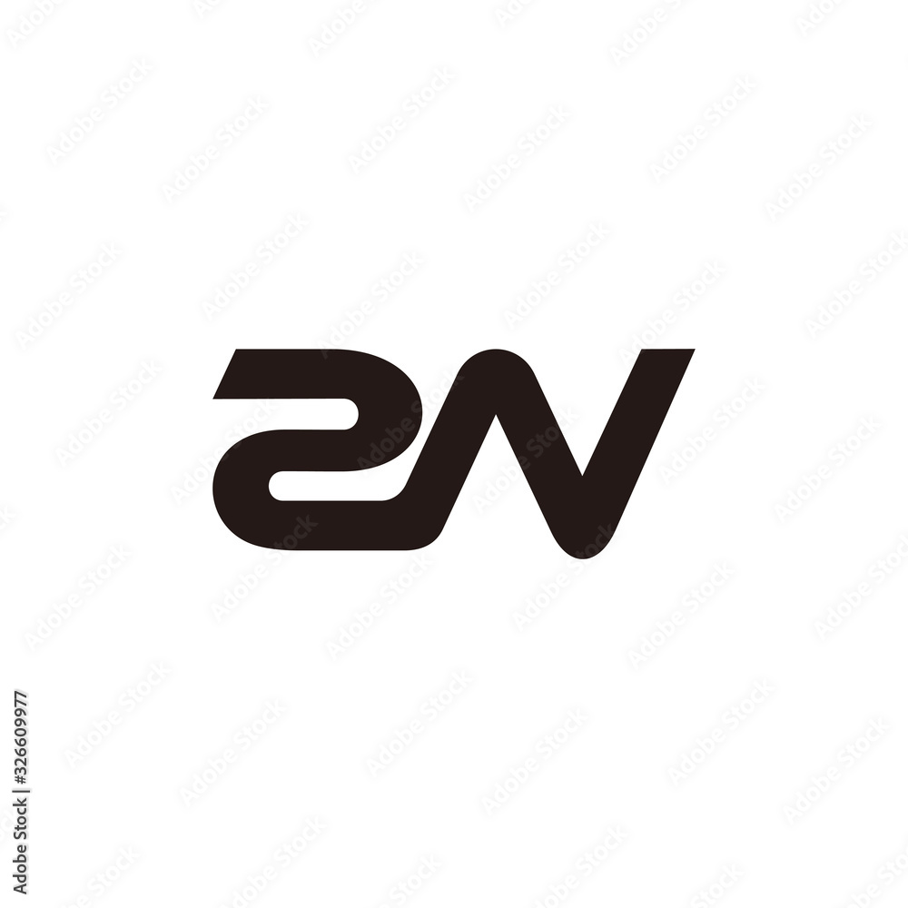 letter rn simple linked design geometric symbol logo vector letter rn simple linked design geometric symbol logo vector