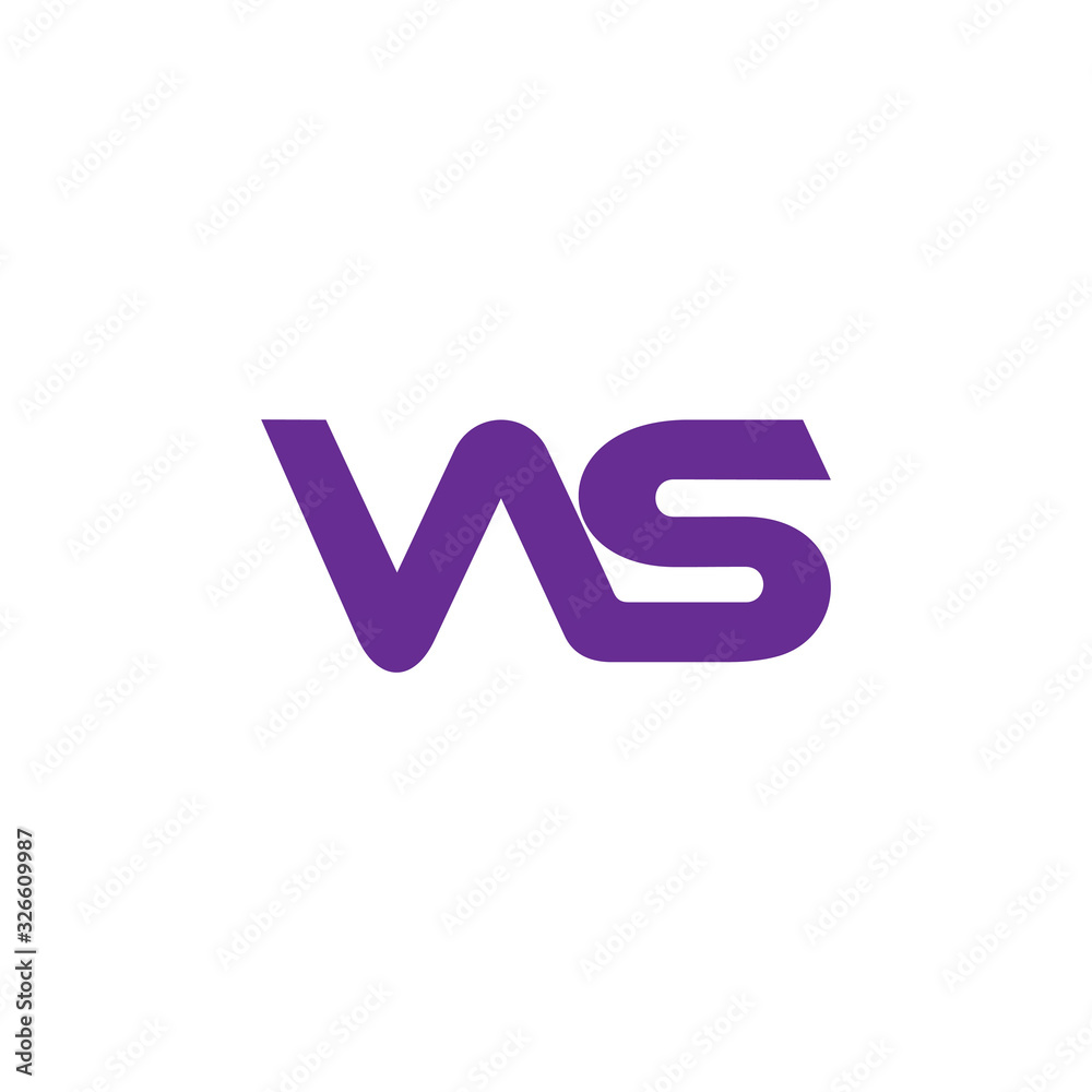 letter vs simple linked design geometric symbol logo vector letter vs simple linked design geometric symbol logo vector