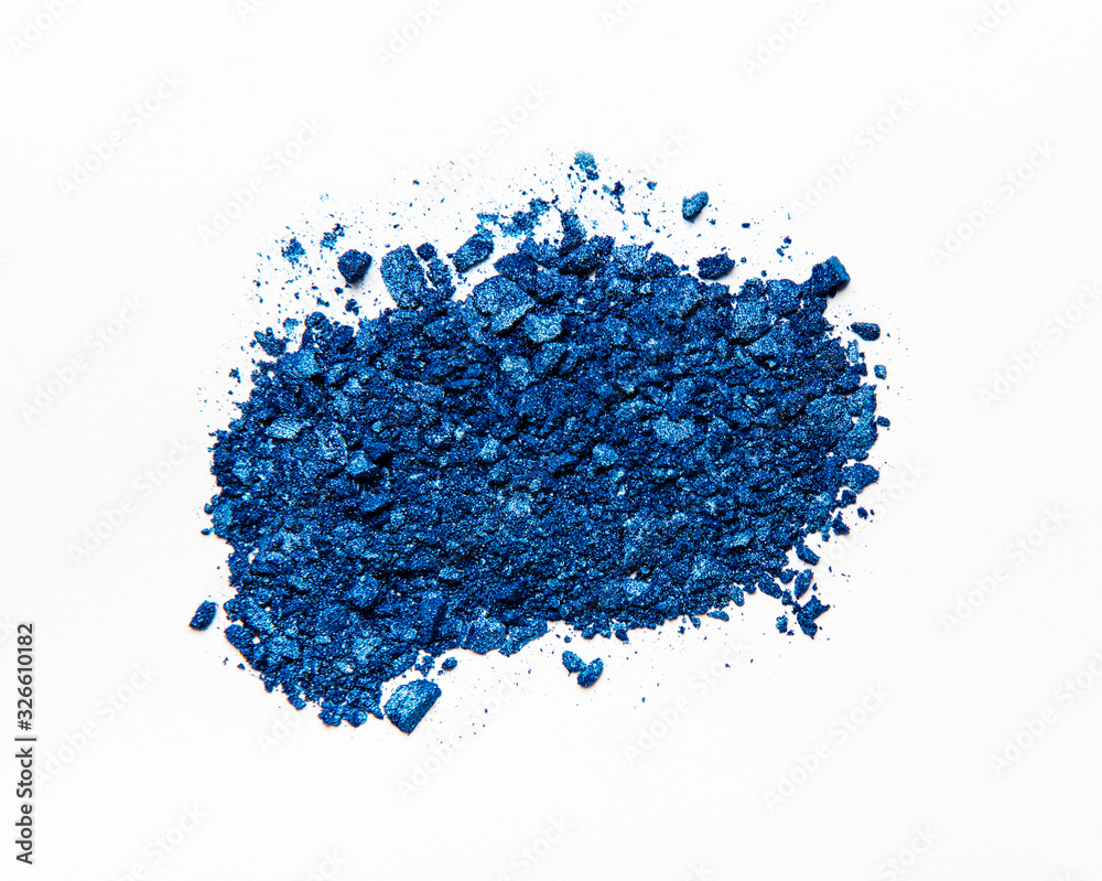 Blue eyeshadows crushed palette