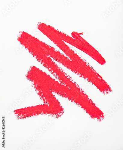 Lipstick swatch for make up