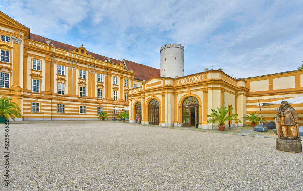 Fototapeta premium Visiting Melk abbey in Austria