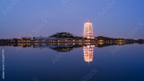 Reflection of Chang'an Tower in the Dawn