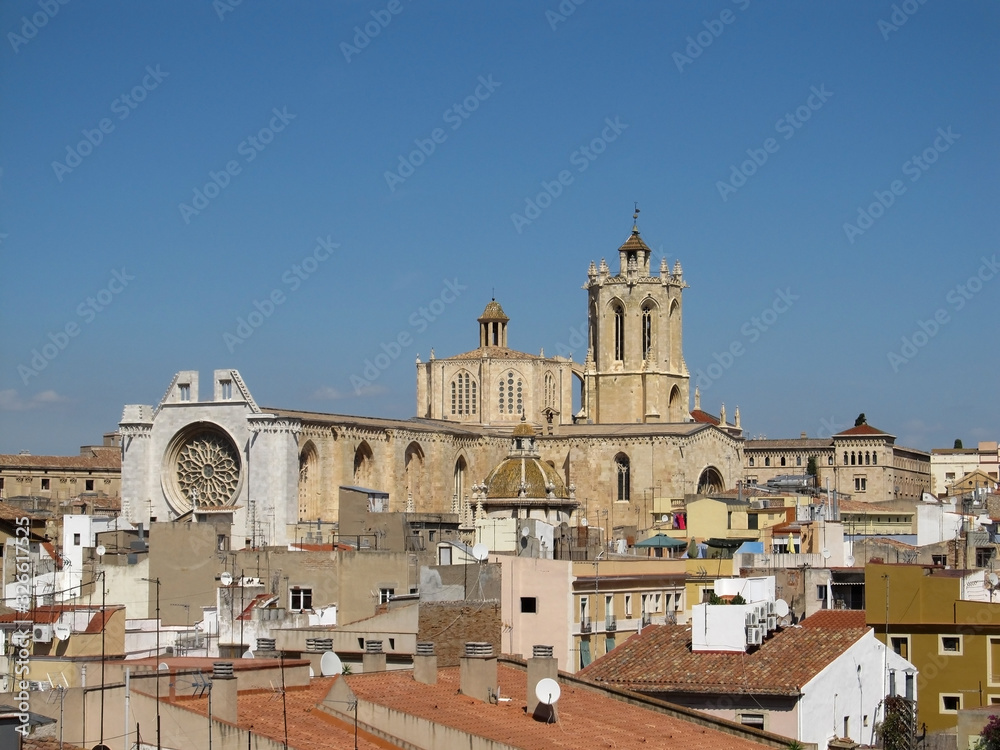 View of the Cathedral of Tarragona Catedral de Santa Tecla de Tarragona