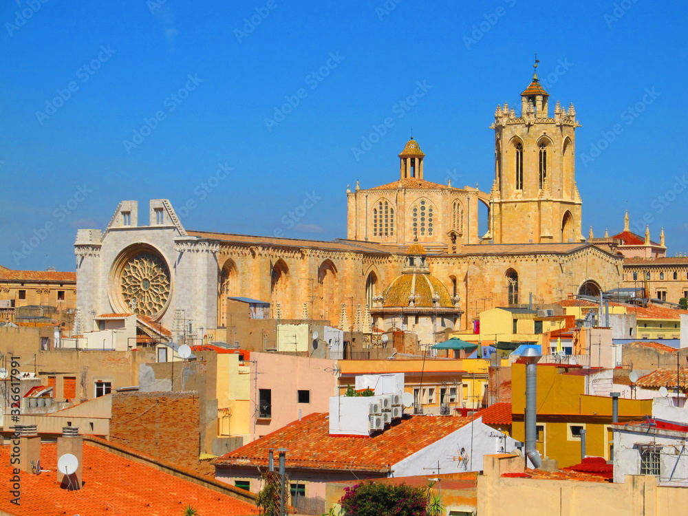 View of the Cathedral of Tarragona Catedral de Santa Tecla de Tarragona