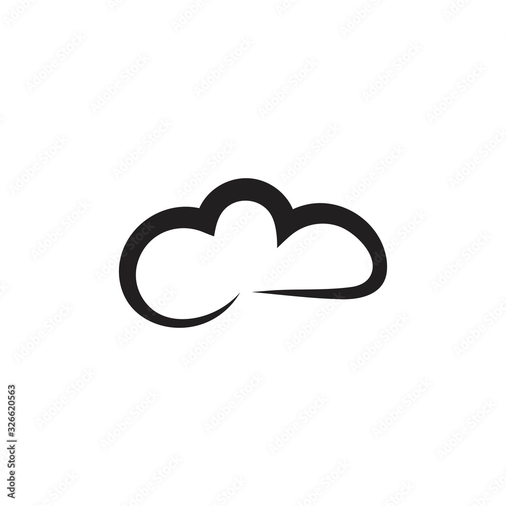 cloud logo vector