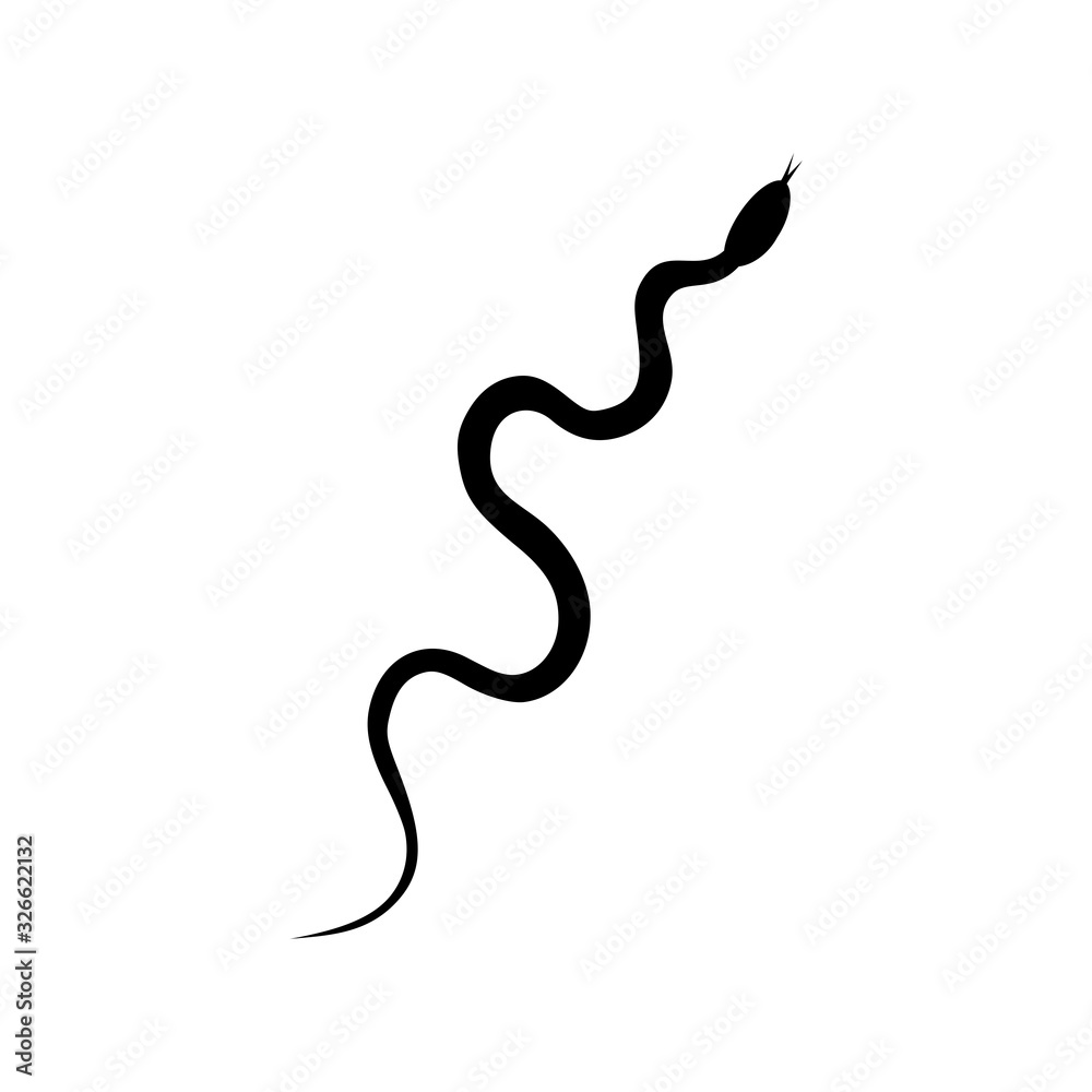 Snake icon isolated on white background Snake icon isolated on white background