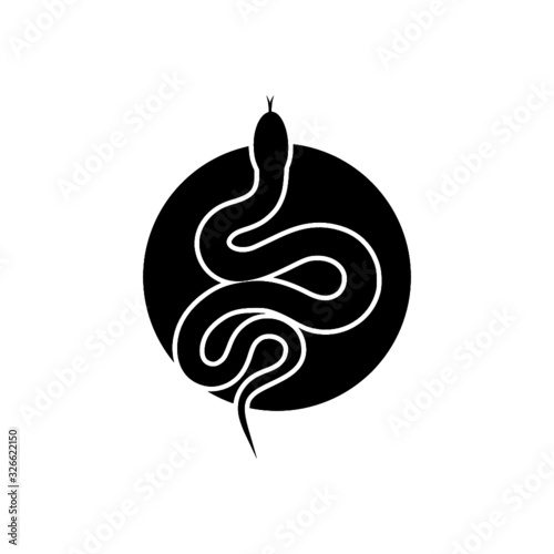 Snake icon isolated on white background