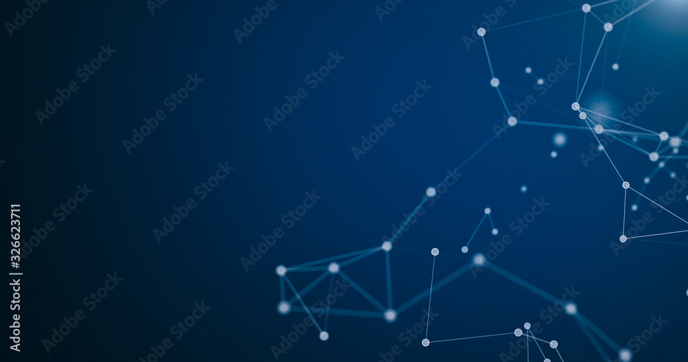 Abstract dot points connections illustration background transformation plexus digital evolution future technology graphic animation network connection technology design.