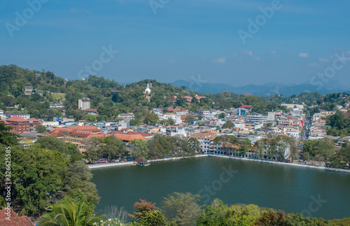 Panoramic View Of Kandy City  Sri Lanka. Kandy Is The Second Largest City In Sri Lanka After Colombo And It Was The Last Capital Of The Ancient Kings Era Of Sri Lanka