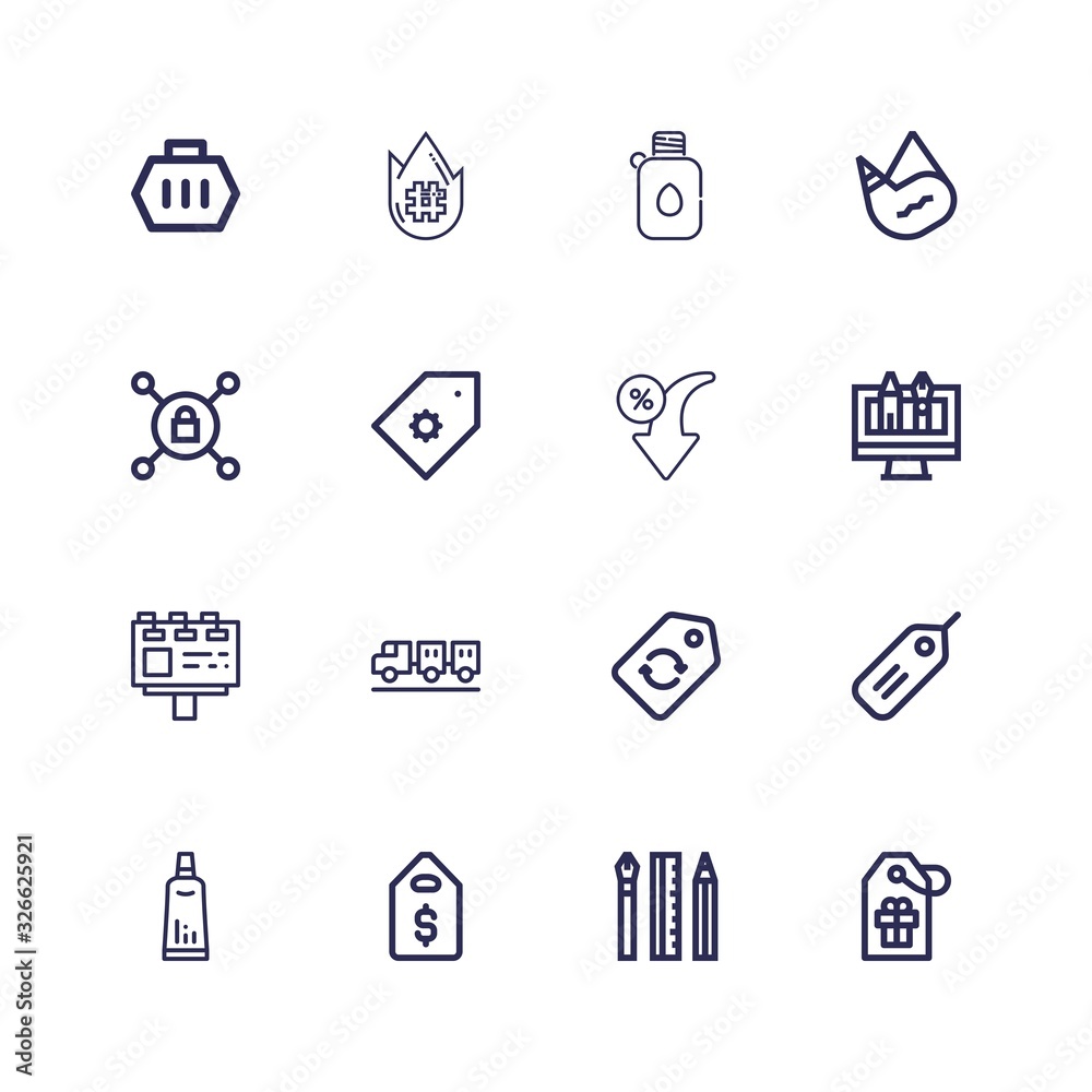 Editable 16 promotion icons for web and mobile Editable 16 promotion icons for web and mobile