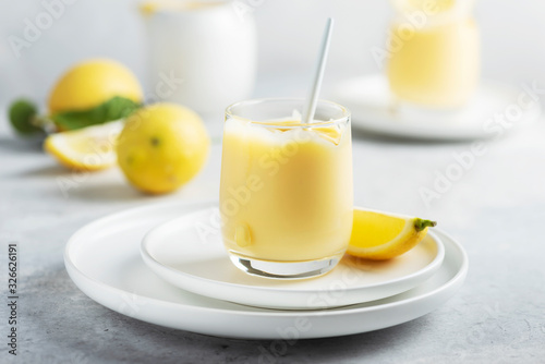 Sweet lemon curd photo