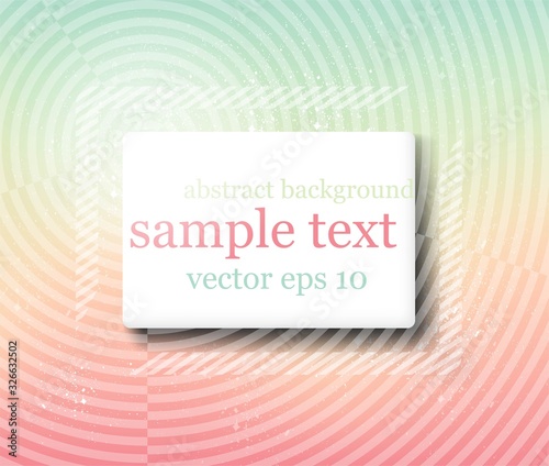 Abstract background in soft colors, with rounded lines and text.