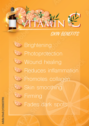 vitamin c benefits for the skin is infographic information