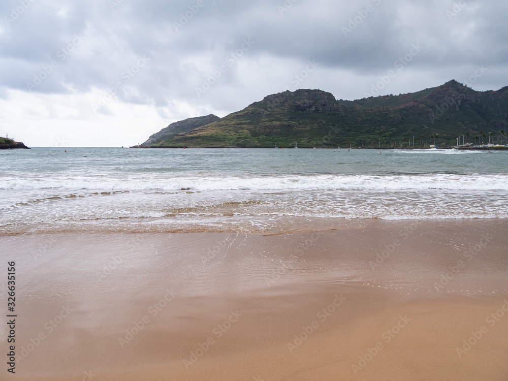 Kalapaki Beach is located in Lihue at the entrance of Nawiliwili Harbor, is one of Kauai's most popular beaches.