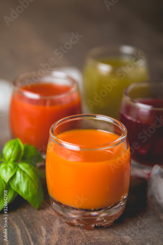 Vegetable and fruit juices and smoothies