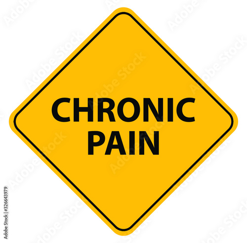 Wallpaper Mural chronic pain sign on white background Torontodigital.ca