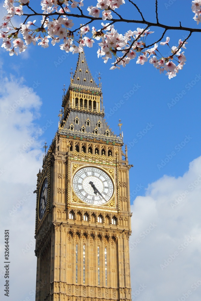 Obraz premium Big Ben spring