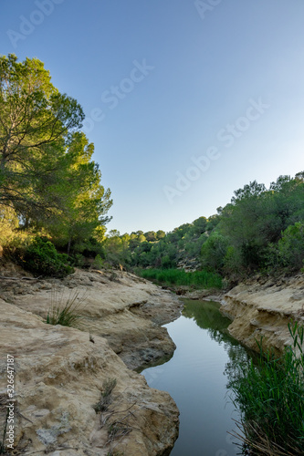 Walking route called Rio Seco that goes along a dry river bed