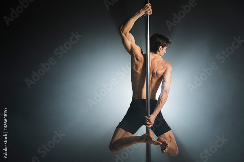 Portrait of attractive male model posing