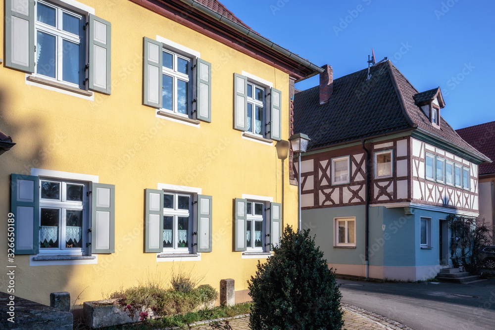 Bavarian Village of Kleukheim in Germany