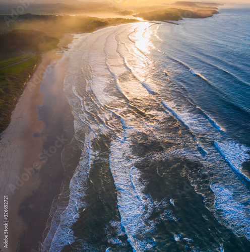 Gerra beach, Oyambre Natural Park, San Vicente de la Barquera, Cantabrian Sea, Cantabria, Spain, Europe photo