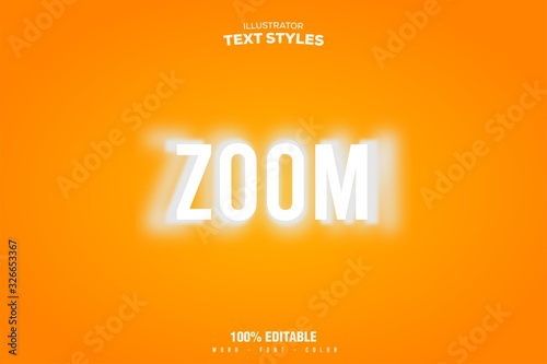 zoom transition text effect font style