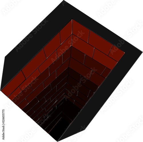 Brick pond that does not know how deep it is
