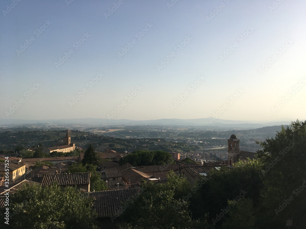 Vista del valle de Perugia