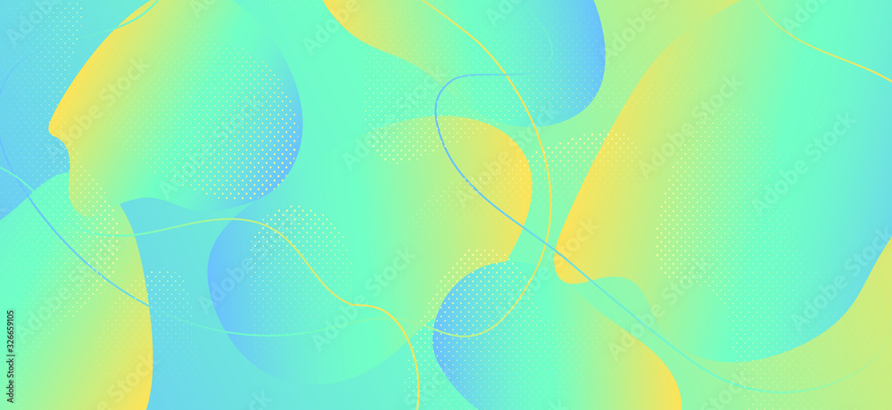 Vector Memphis Banner. Hipster Fluid Journal Vector Memphis Banner. Hipster Fluid Journal