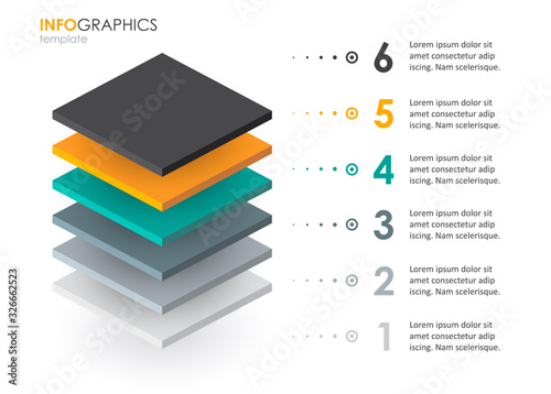 Vector infographic template photo