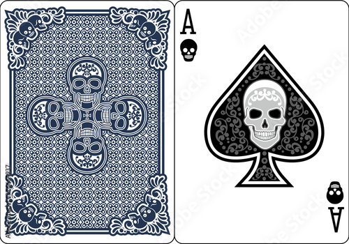  ace of spades with skull